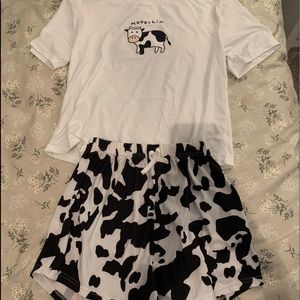 𝚌𝚘𝚠 𝚙𝚛𝚒𝚗𝚝 𝚖𝚊𝚝𝚌𝚑𝚒𝚗𝚐 𝚙𝚓 𝚜𝚎𝚝♡︎